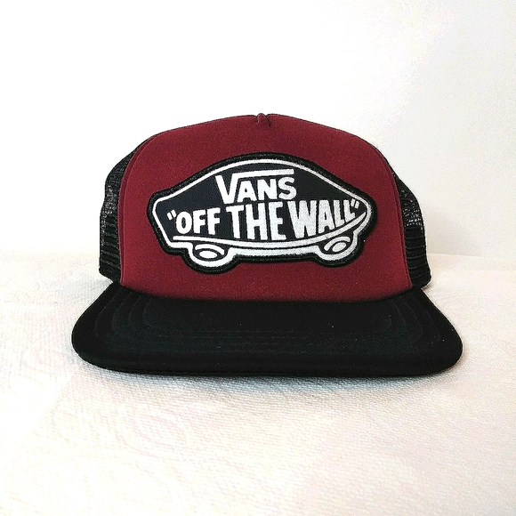 VANS OFF THE WALL PATCH snap back trucker mesh hat - Picture 1 of 2